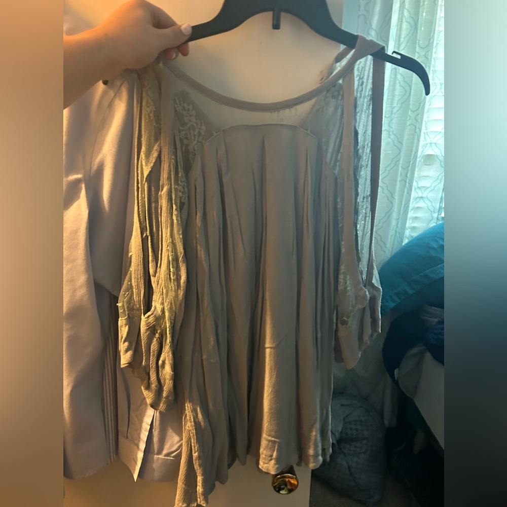 Grey Lacey Shirt